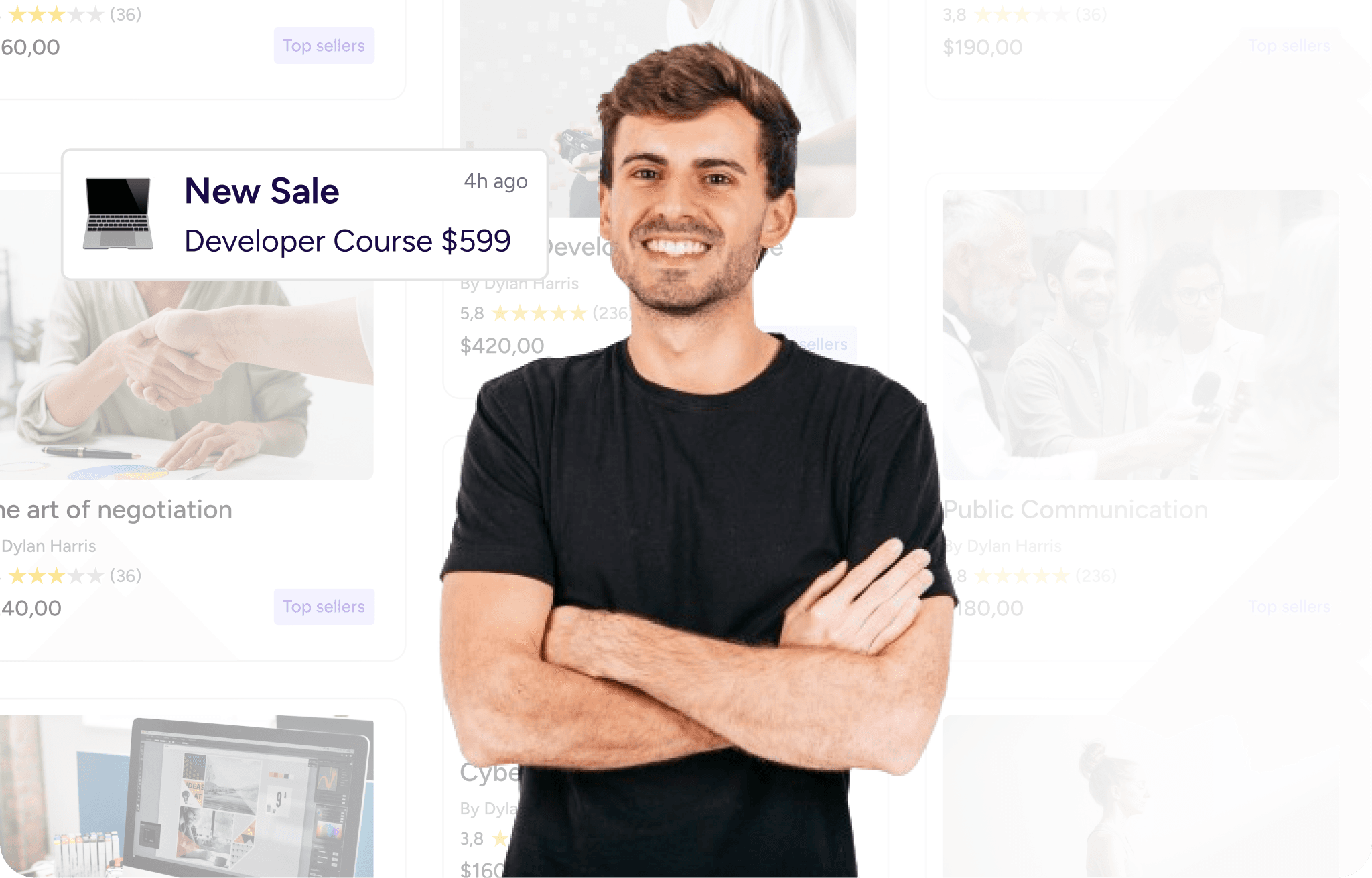 Courses, downloads, sessions, videos, and events available in Forento
