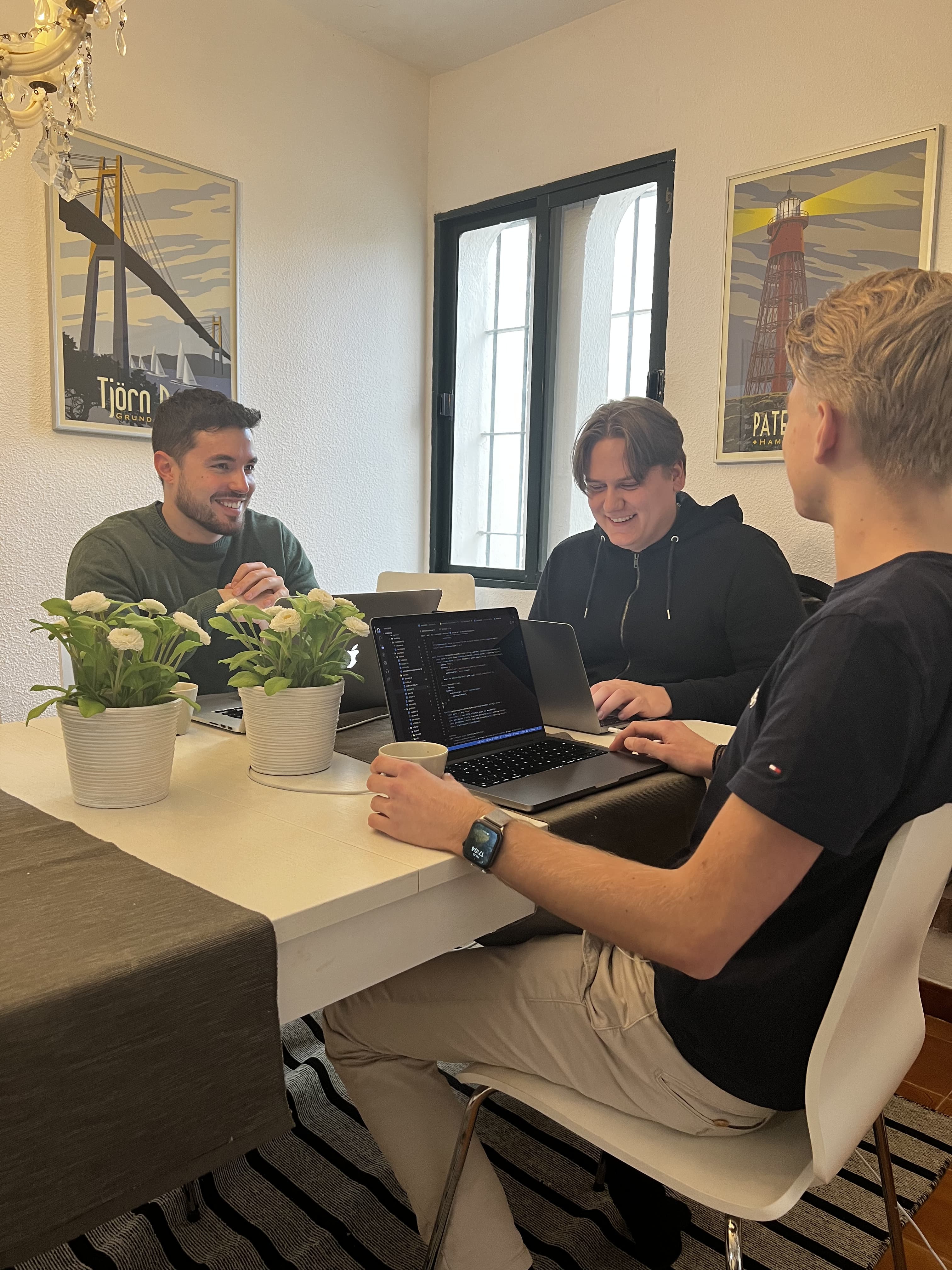 The Forento founding team working together